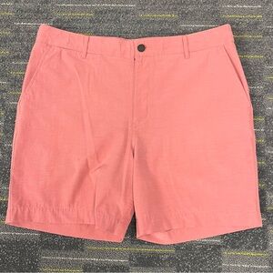 Faherty All Day Shorts Mens 36 Pink Hybrid Performance Chino Outdoor Casual